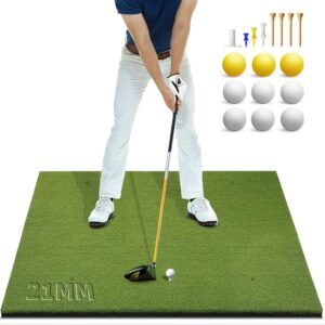 AUCT 21933 - $80 Bltend Golf Mat 36mm: 5x4ft/6x4ft Golf Hitting Mat Practice Outdoor Indoor