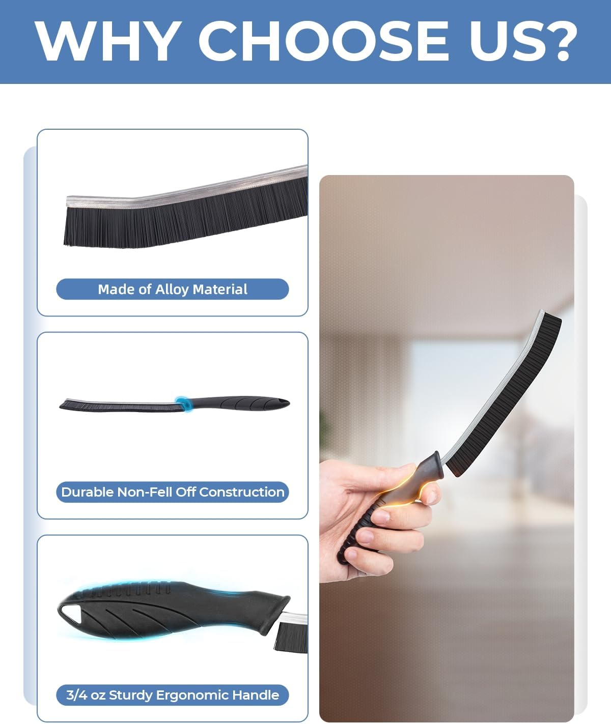 AUCT 22287 - CLEANGOR Crevice Cleaning Brushes, Cleaner Scrub Brush Tool for Crevice - Image 4