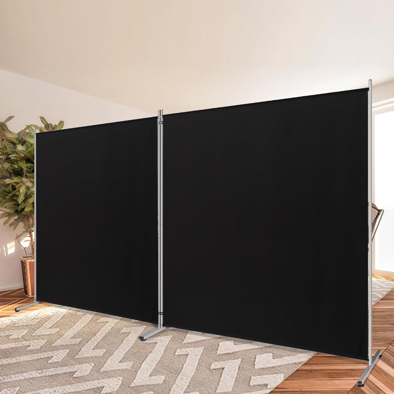 AUCT 20438 - $74 Rantila 2 Large Panels Room Divider,Portable Office Divider,Convenient Movable,Folding