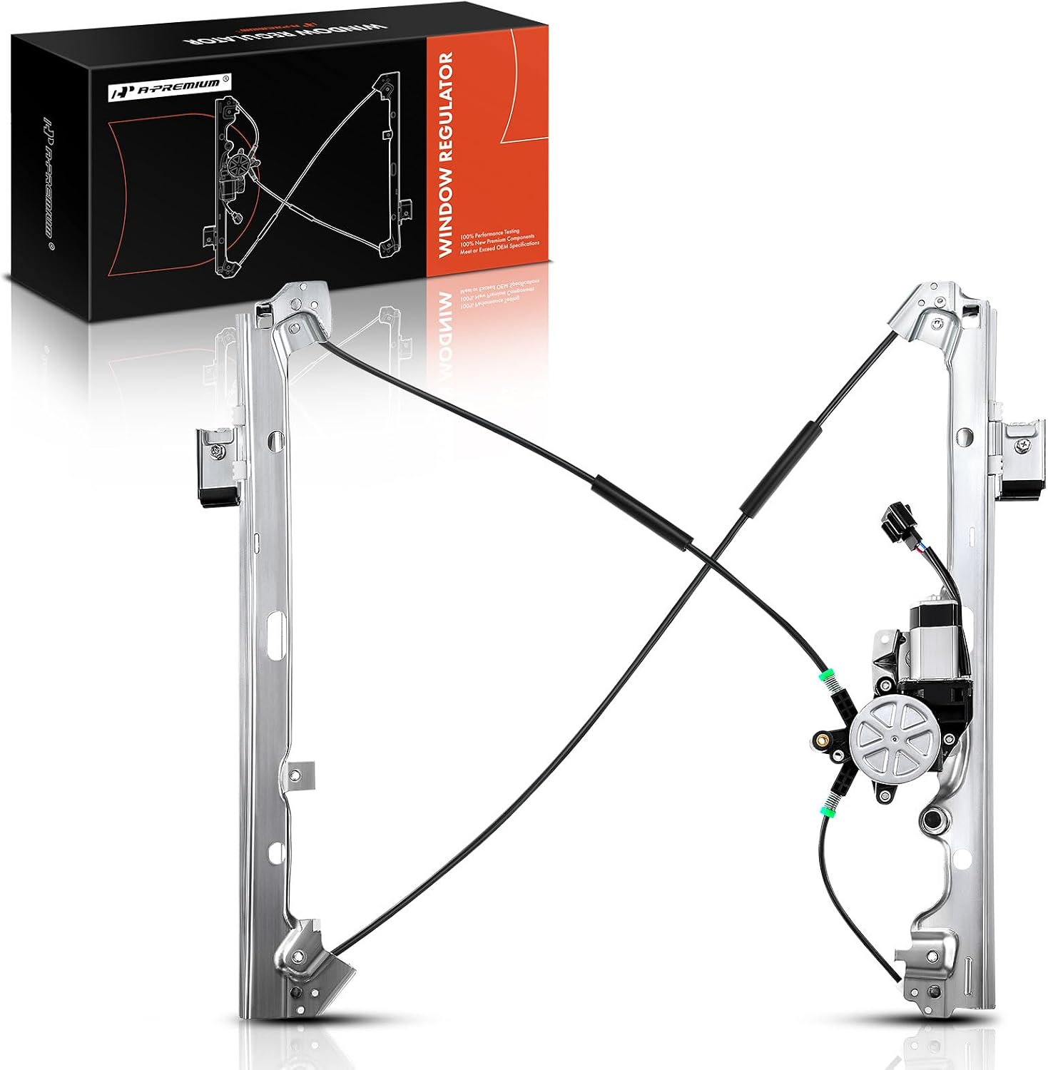 AUCT 20629 - A-Premium Front Passenger Side Power Window Regulator with Motor