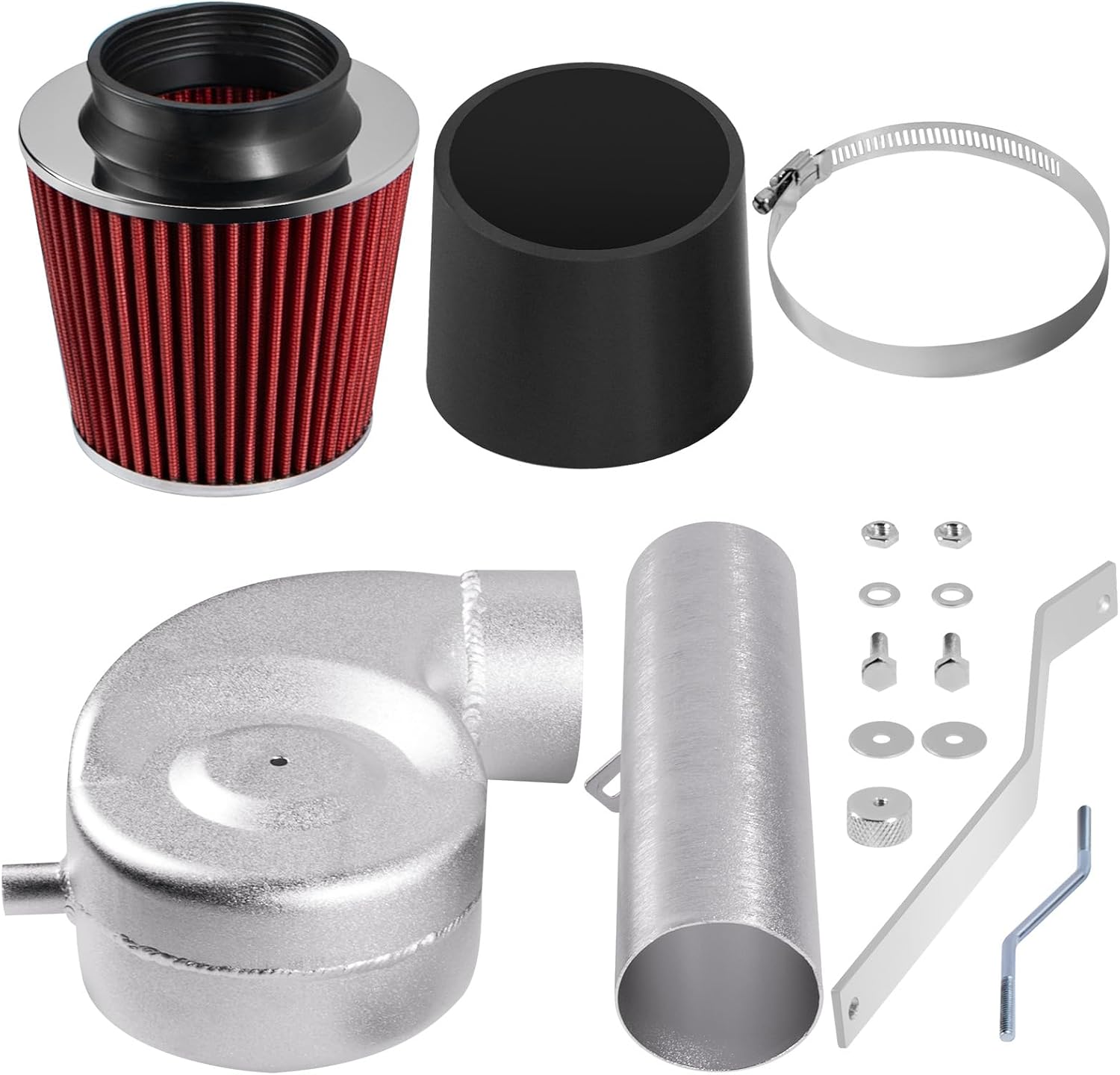 AUCT 20535 - $51 SIDG22RD03B Cold Air Intake Kit Compatible with Dodge Ram 1500 2500 3.9 5.2 5.9 V6 V8