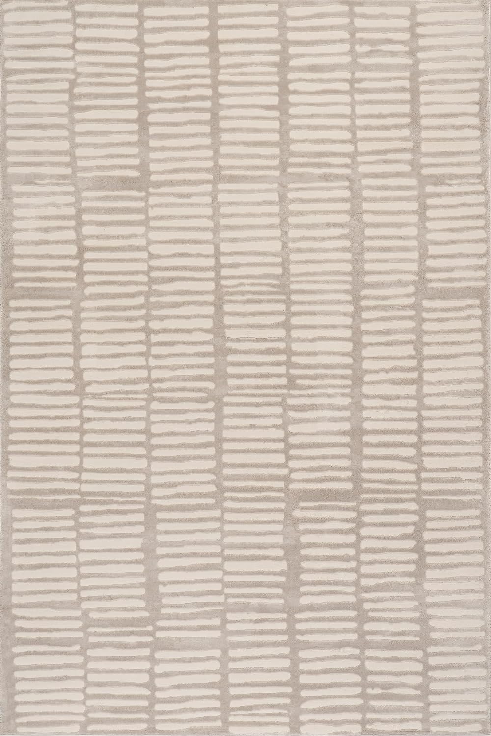 AUCT 22622 - $73 nuLOOM Kailani Cream/Grey Abstract Washable Area Rug, 3' x 5' Grey 3' x 5' (Rectangula - Image 2