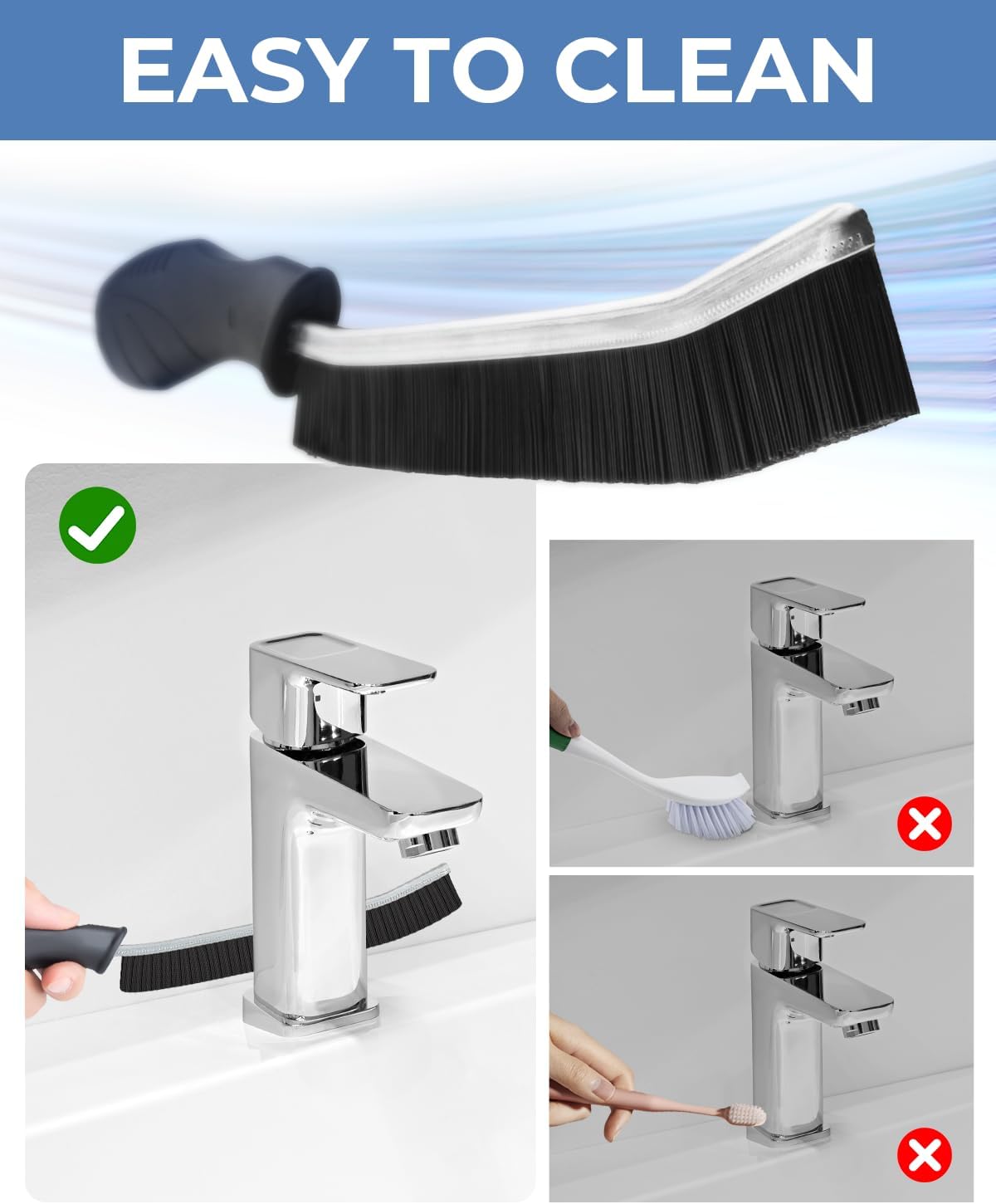 AUCT 22287 - CLEANGOR Crevice Cleaning Brushes, Cleaner Scrub Brush Tool for Crevice - Image 3