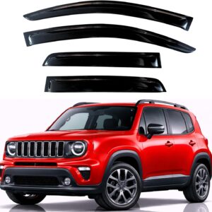 AUCT 22640 - KPY Rain Guards Window Visors for 2015-2024 Jeep Renegade