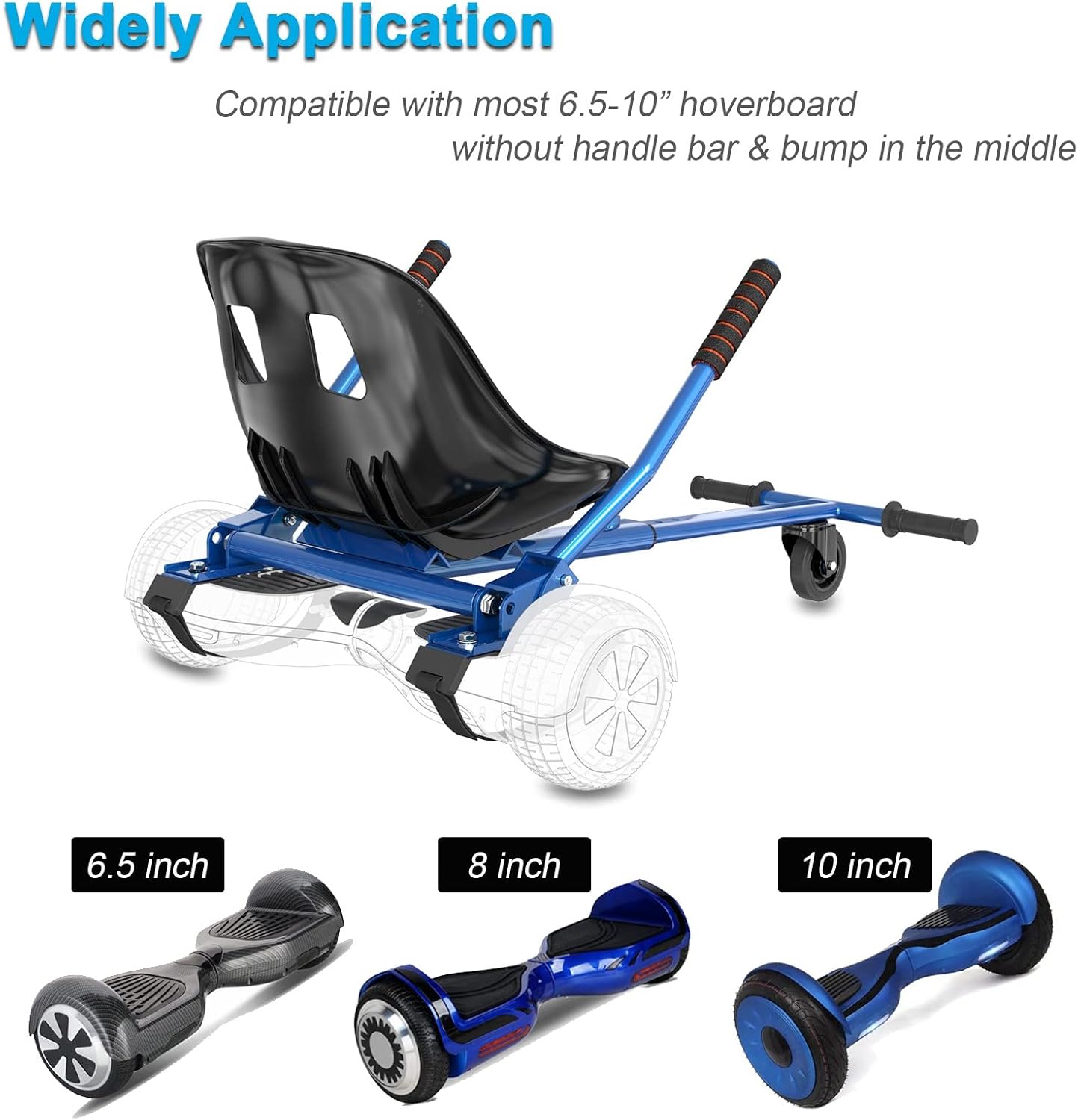 AUCT 20884 - $57 Hishine Hoverboard Seat Attachment 265lbs Capacity, 26"-34.5" Adjustable Length Hover - Image 4