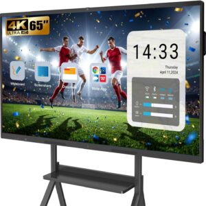 AUCT 20612 - $1599 65" Smart Board, 4K UHD Touchscreen Display Electronic White Board,Android 14 Built