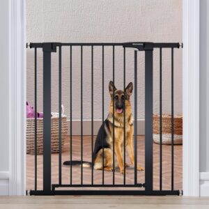AUCT 22662 - $65 Mumeasy 36" Extra Tall Dog Gate,29.7"-40.5" Baby Gate for Stairs & Doorways