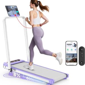 AUCT 20271 - $160 2026 Upgrade Walking Pad Treadmill with 8% Incline & Handle Bar, 3.5HP Portable Tread
