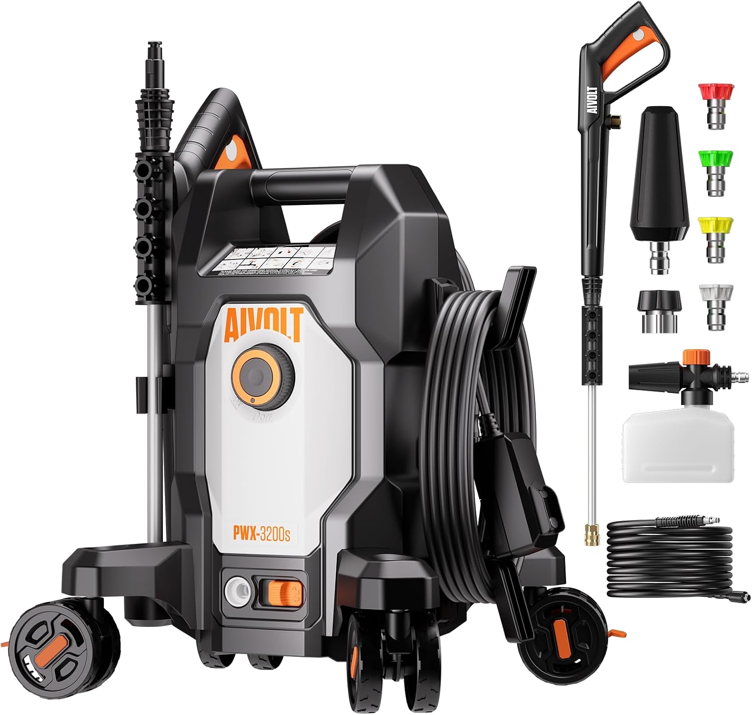 AUCT 21014 - $190 AIVOLT Electric Pressure Washer, Power Washer for Cars Driveways & Patios