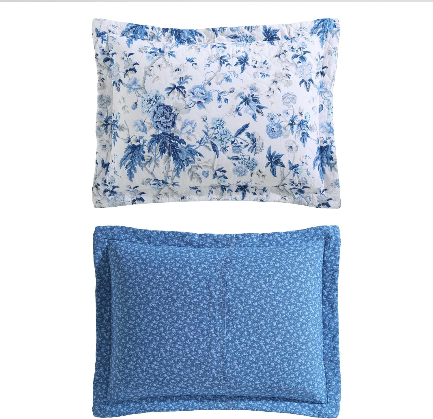 AUCT 21075 - $67 Laura Ashley - Queen Quilt Set with Shams, Cotton, Reversible - Image 4