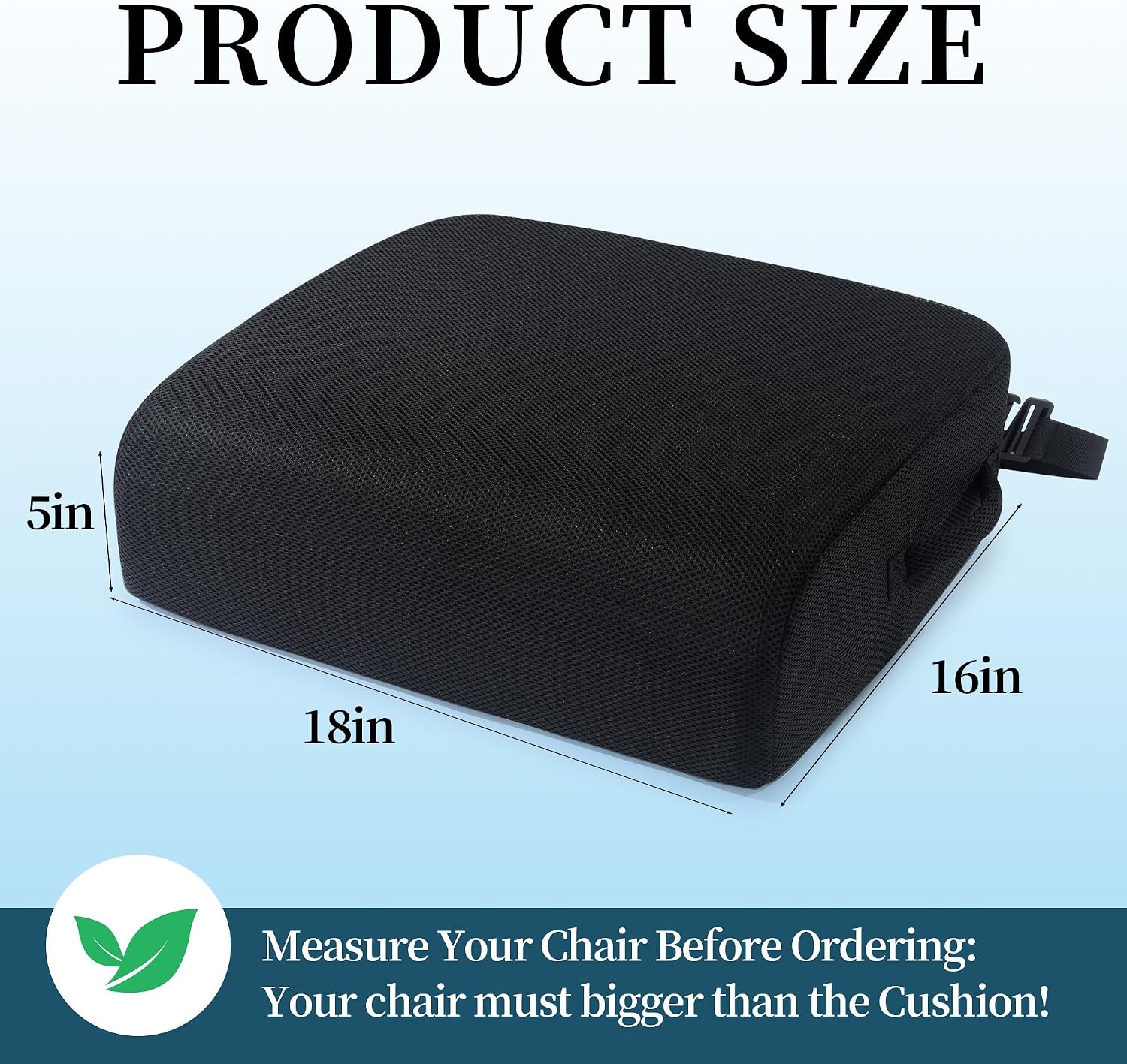 AUCT 21026 - MABOZOO Extra Thick Chair Cushions,Office Chair Booster Seat Cushion to Raise Seat Height - Image 4