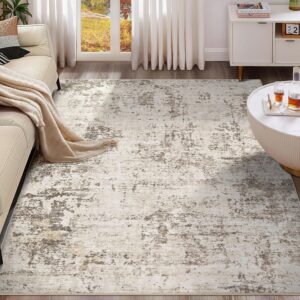AUCT 22514 - $120 UERMEI 9x12 Area Rug Living Room Rugs - Washable Neutral Modern Abstract Soft Thin La