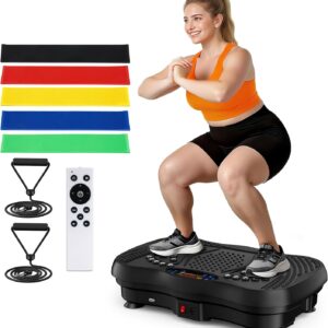 AUCT 22667 - $93 Vibration Plate Exercise Machine, 130 Levels Full Body Workout Vibrating Plate for Lym