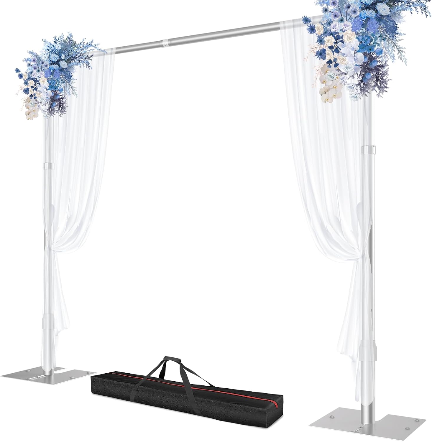 AUCT 22660 - $142 Heavy Duty Backdrop Stand 10x10ft, Pipe and Drape Background Stand