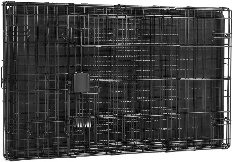 AUCT 22270 - $53 Amazon Basics Portable, Easy to Assemble, Foldable Metal Wire Dog Crate with Removable - Image 4