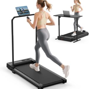 AUCT 20997 - $100 Walking Pad Treadmill for Home - Folding Treadmills with Handle Bar Portable Compact