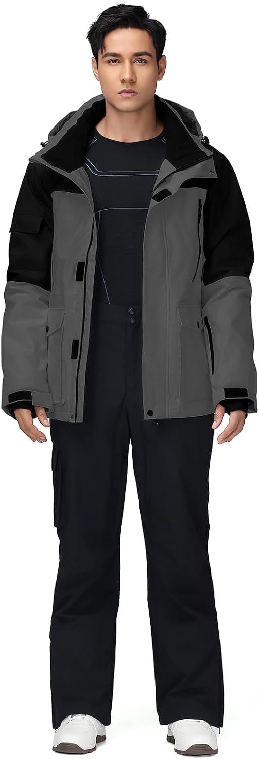 AUCT 22583 - $123 Men's Ski Suit Two Piece Snowsuit Insulated Snow Snowboard Jacket Pants Set - Image 2