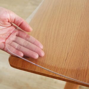 AUCT 22570 - $70 Warmstar Clear Table Protector 2mm Thick, 42 x 84 Inch Clear Table Cover Protector, Pl