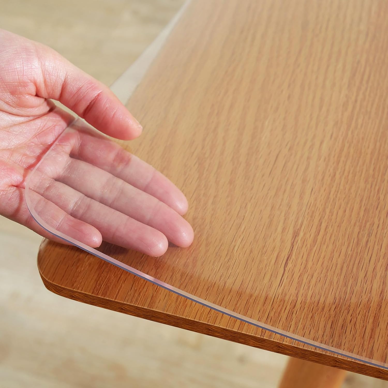 AUCT 22570 - $70 Warmstar Clear Table Protector 2mm Thick, 42 x 84 Inch Clear Table Cover Protector, Pl