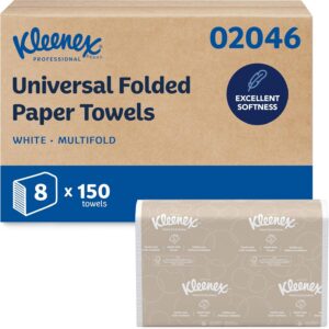 AUCT 21812 - Kleenex Professional Multifold Paper Towels, Bulk, 8 x 150 Sheets (02046)