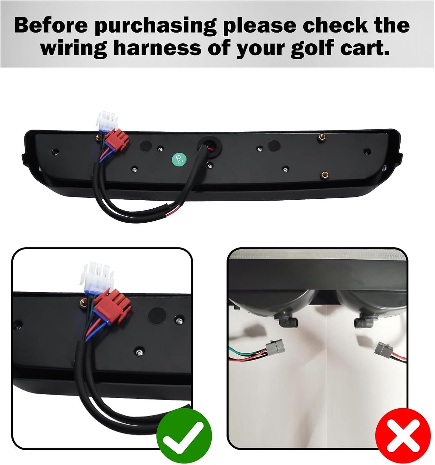 AUCT 20410 - $57 LED Headlight Light Bar for EZGO TXT Golf Cart (1996-2013, Gas & Electric) 12V Repla - Image 2