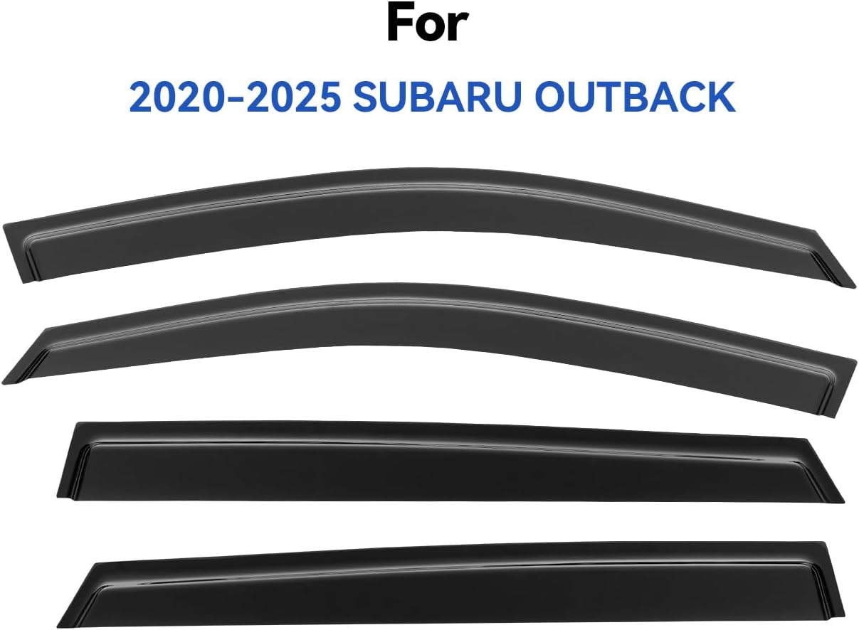 AUCT 22337 - Window Visors Rain Guards for 2020 2021 2022 2023 2024 2025 Subaru Outback - Image 2