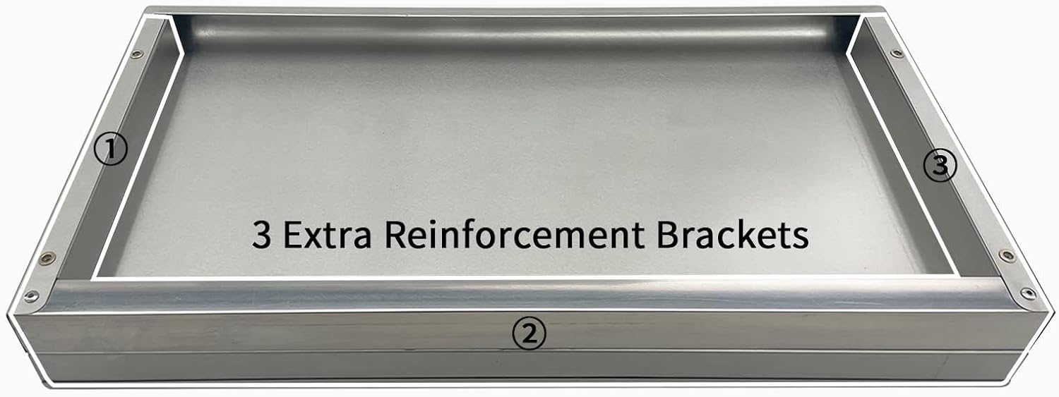 AUCT 22257 - $140 Stainless Steel Shelf 2 Pack 12"x48", Wall Mounted Metal Shelves - Image 4