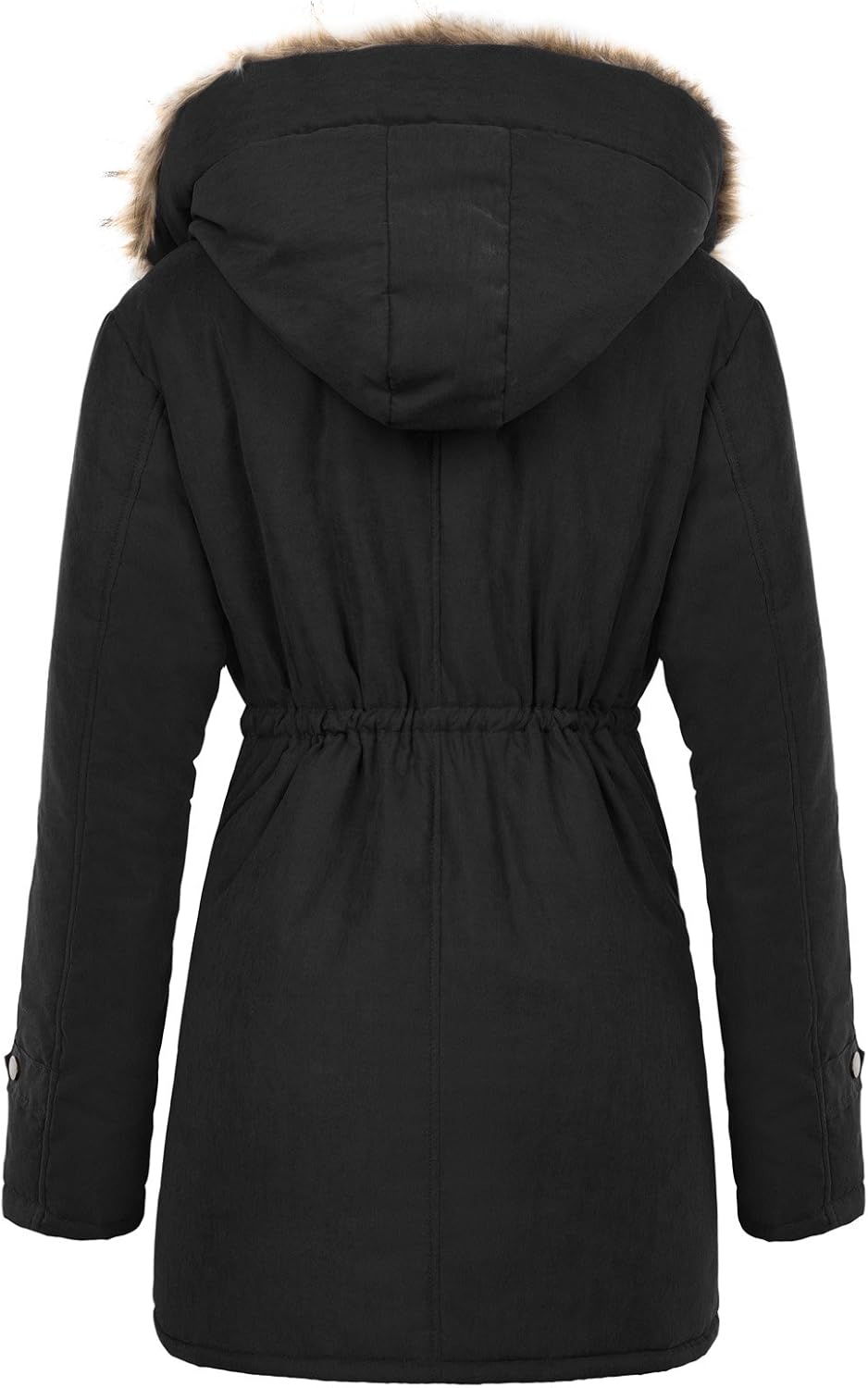 AUCT 20280 - $90 GRACE KARIN Women's Winter Coats Fleece Parkas Anoraks Hooded Military Jacket Coats - Image 2