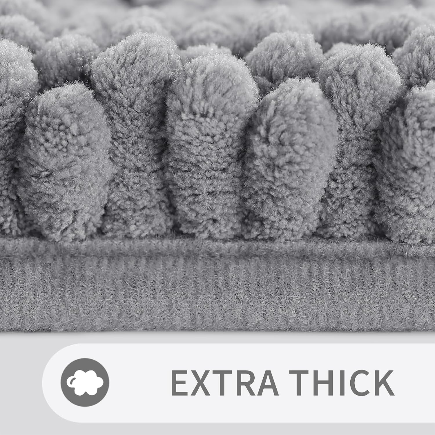 AUCT 21322 - Yimobra Toilet Rugs U Shaped Washable 24 x 20, Non Slip and Super Absorbent Toilet Mat, Qu - Image 4