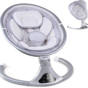 AUCT 20905 - $122 LAREX Baby Swing for Infants to Toddlers with Remote Control, Bluetooth
