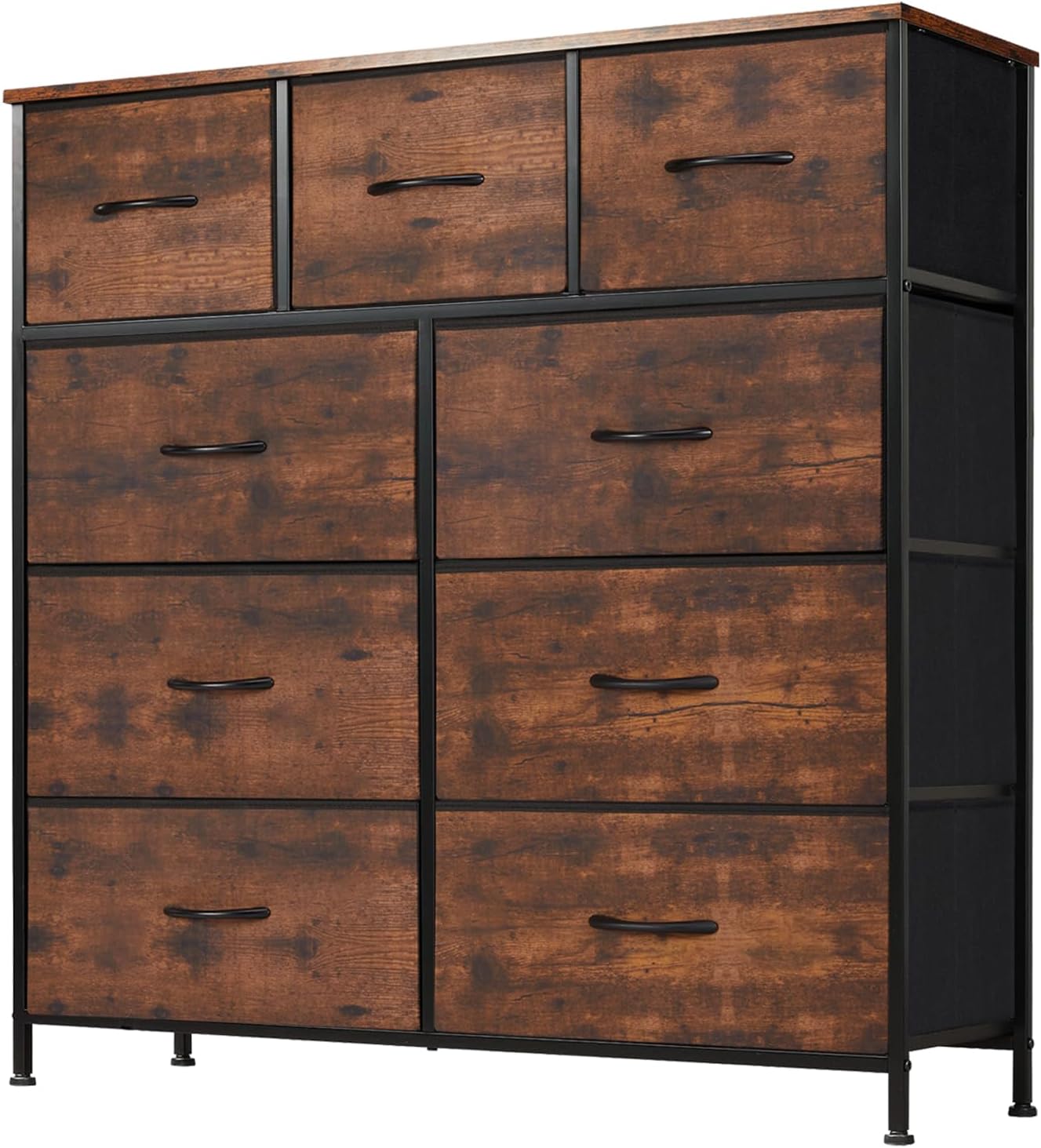 AUCT 22523 - $59 DUMOS 9 Drawer Dresser for Bedroom, Storage Organizer Chest of Drawers