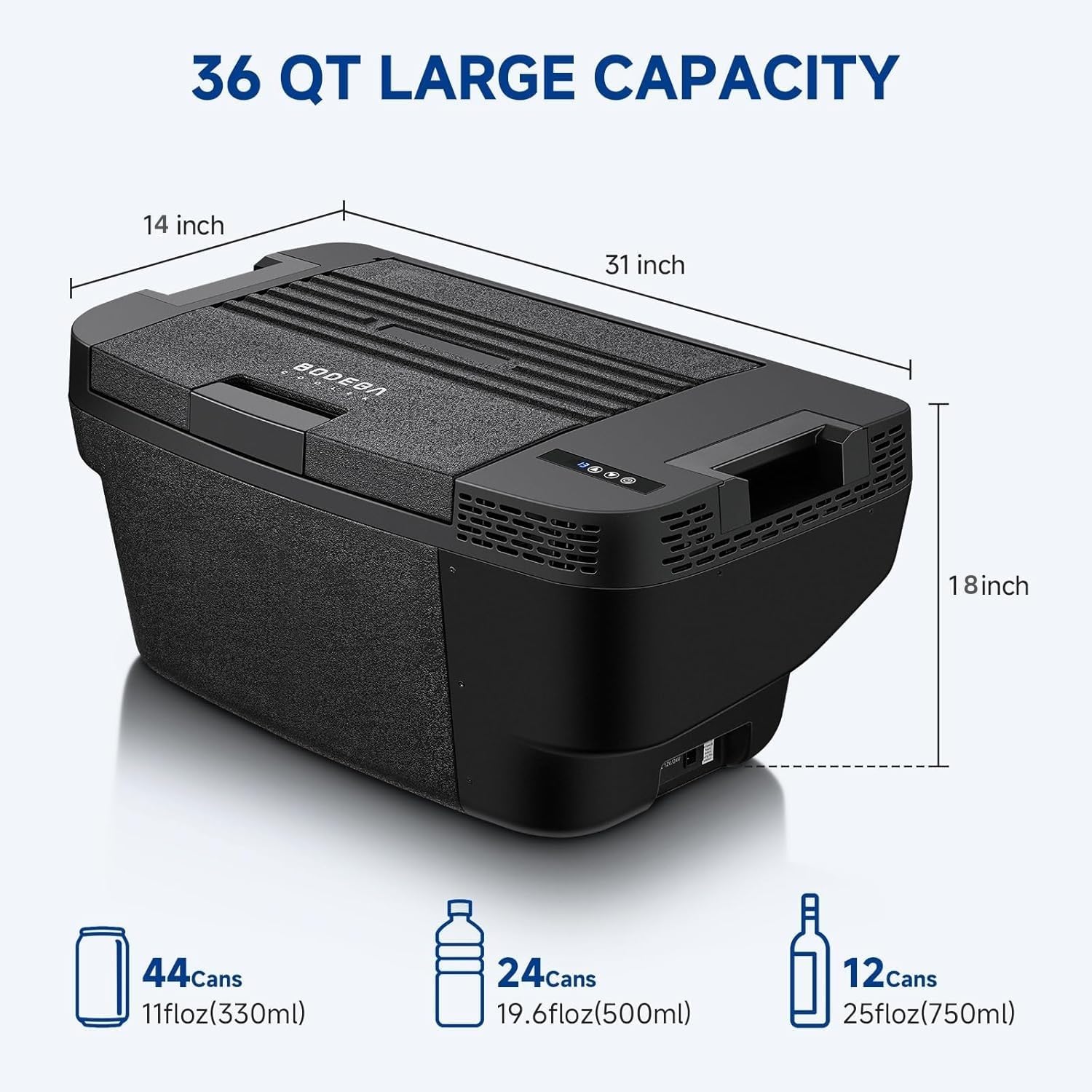 AUCT 20375 - $460 BODEGACOOLER 35L Built-In Car Refrigerator for Tesla Model Y- Ultra-Quiet Fast Coolin - Image 2