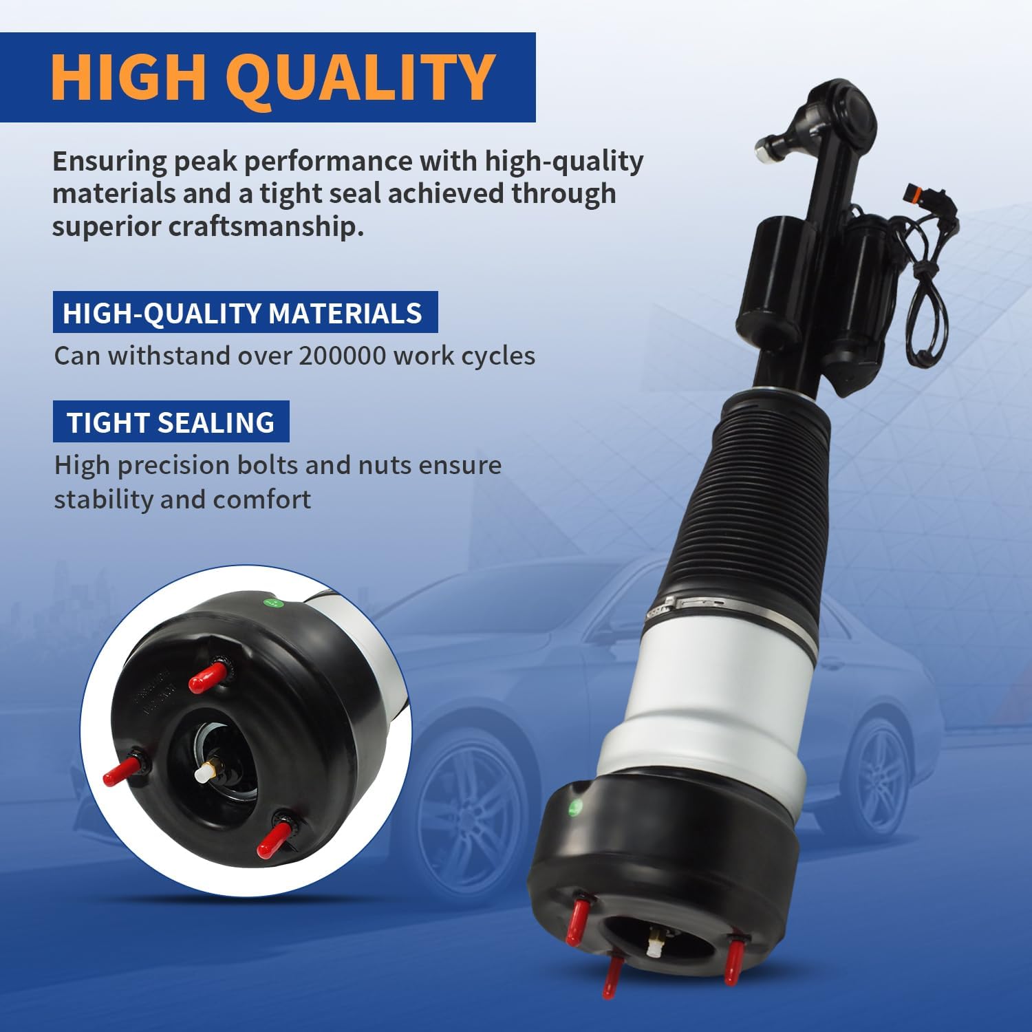 AUCT 22061 - $186 Front Right Air Suspension Strut Spring Shock Absorber Compatible for 4Matic 2005-201 - Image 2