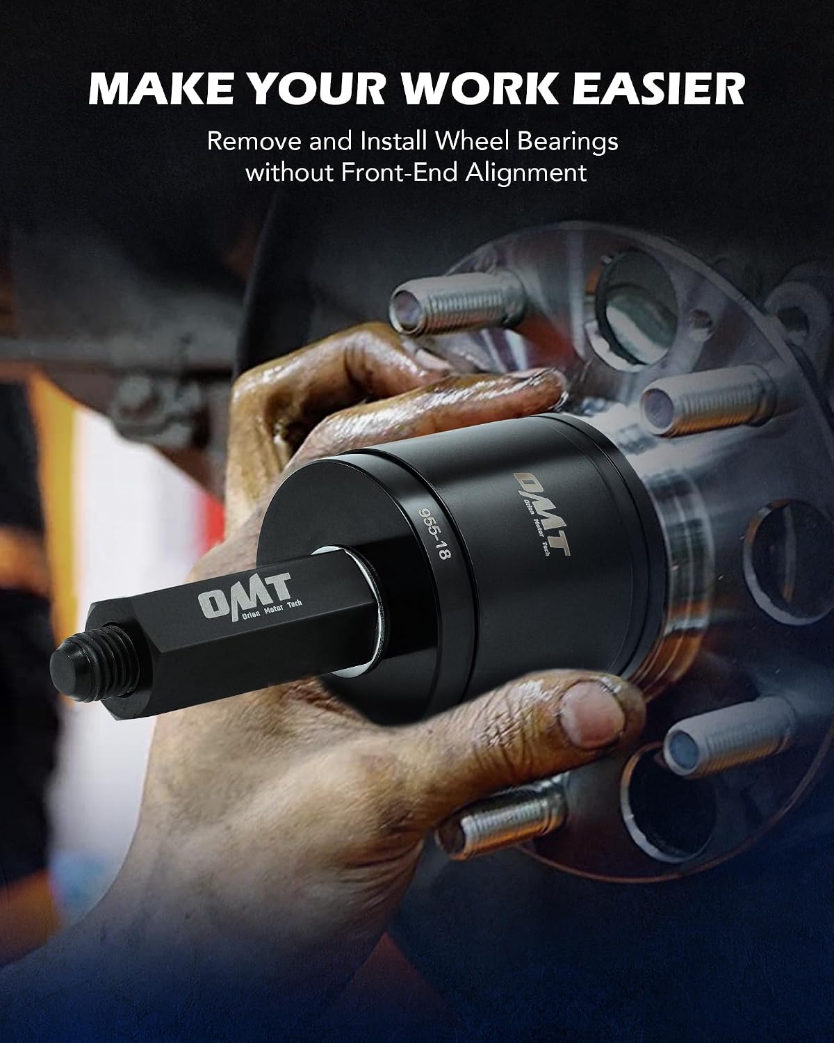 AUCT 21872 - $55 OMT Wheel Bearing Press Kit for Front Wheel Bearing Removal & Installation - Image 3