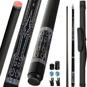 AUCT 21754 - $90 Carbon Fiber Pool Cue Stick Professional with Complete Kit