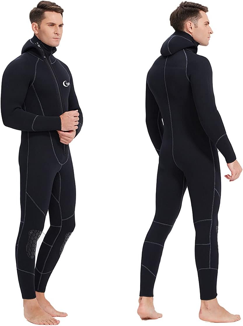 AUCT 21358 - $193 Wetsuits Men's Ultra Stretch 7Mm Neoprene Wetsuit, Winter Warm Front Zip Full Body Di - Image 4