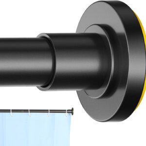 AUCT 22155 - CorkLatta 1" Heavy Duty Black Shower Curtain Rod 31 to 80 Inch,Adjustable