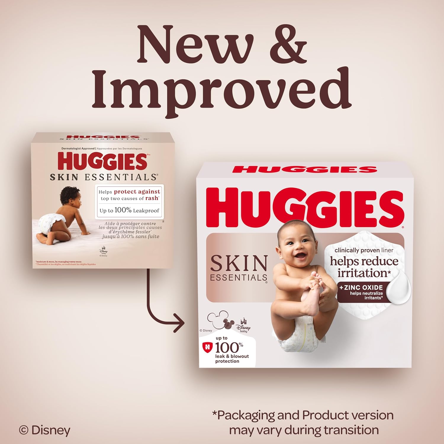 AUCT 20689 - $65 Huggies Skin Essentials Diapers Size 2, 192 Count (3 Packs of 64) - Image 3