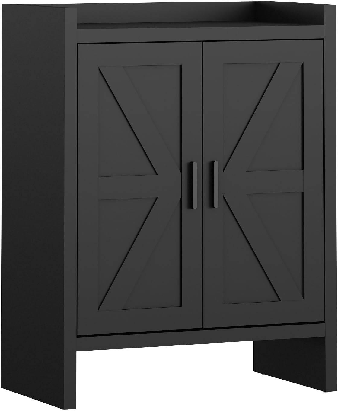 AUCT 20985 - $73 Panana 5 Layer Farmhouse Style Shoe Cabinet, Wooden Freestanding Shoe Rack with 2 Door