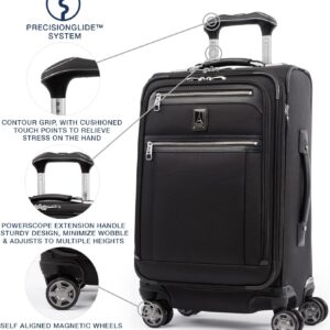 AUCT 22619 - $391 Travelpro Platinum Elite Carry-On Luggage Spinner, Black, 21-Inch Carry-On 21-Inch Sh