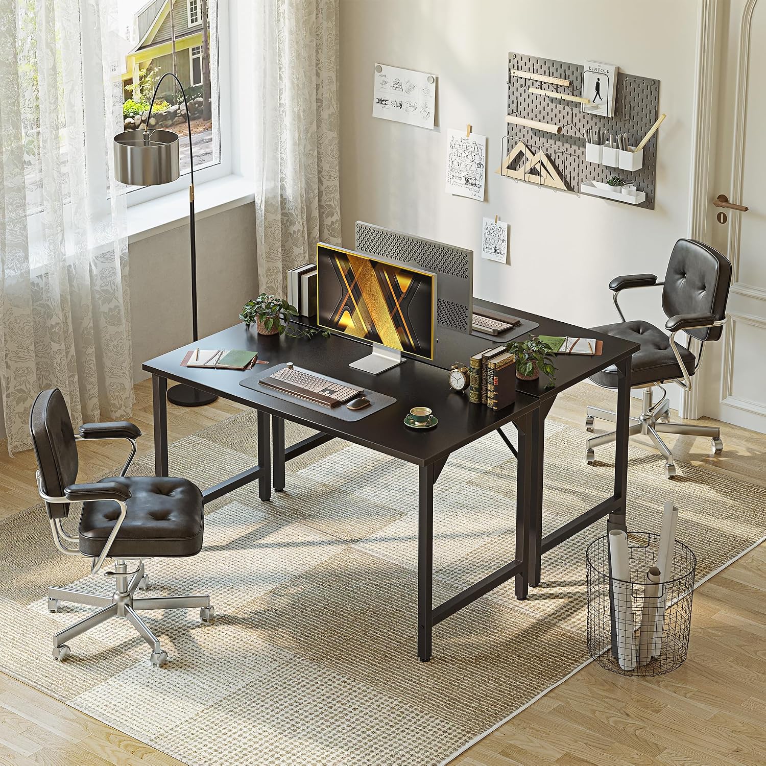AUCT 21609 - $57 Grandder 32 inch Computer Desk, Small Home Office Desk Study Writing Kid Table for Sma - Image 4