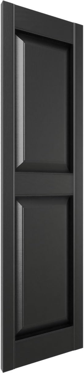 AUCT 21751 - $67 Ekena Millwork Lifetime Vinyl LP2S12X04700BL Standard Two Equal Panel Vinyls, Raised P - Image 3