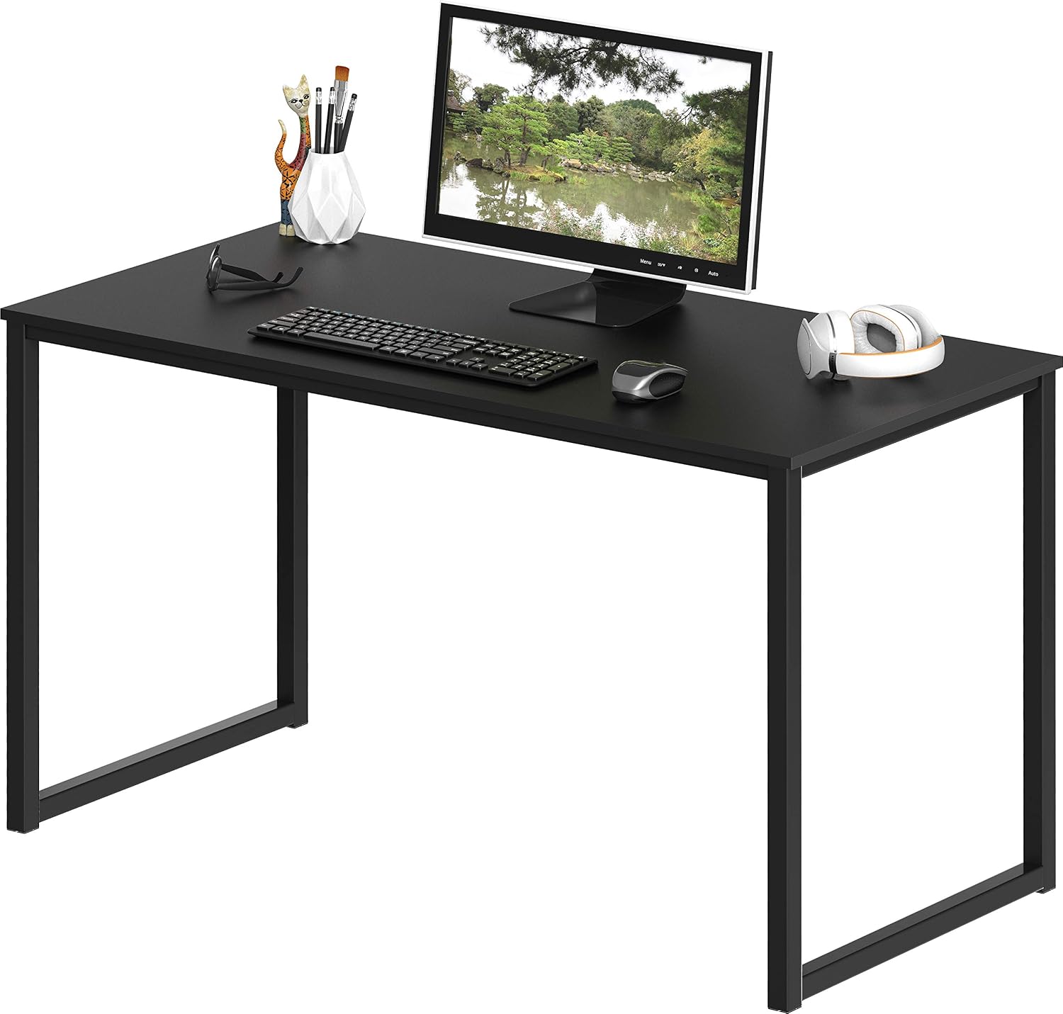 AUCT 20530 - $65 SHW Mission 40-Inch Home Office Computer Desk, Black