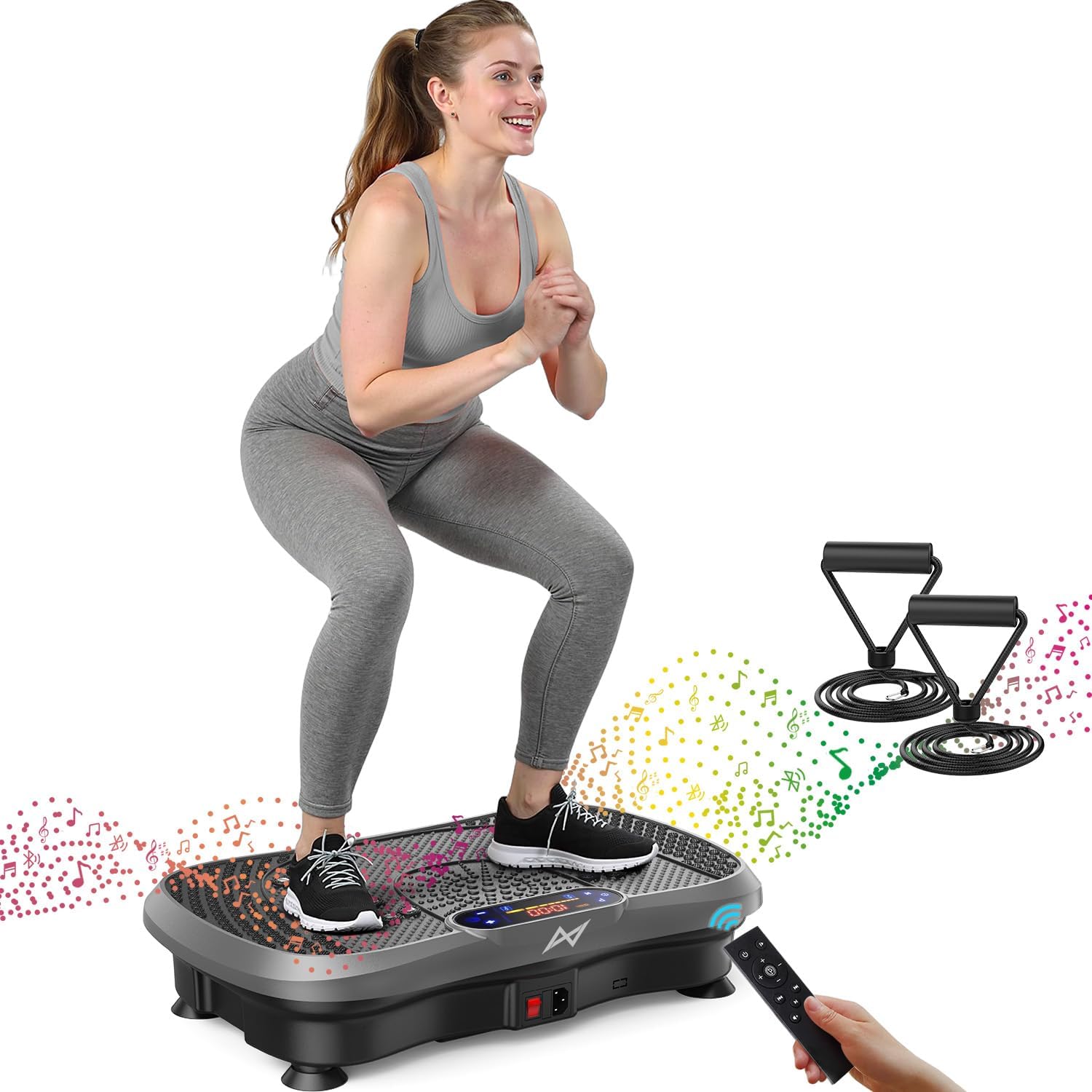 AUCT 21145 - $130 AXV Vibration Plate Exercise Machine Fitness Platform Body Vibrating Board