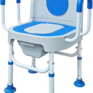 AUCT 20216 - $90 Lumizone Bedside Commode Portable Toilet Chair for Elderly 220lbs Capacity