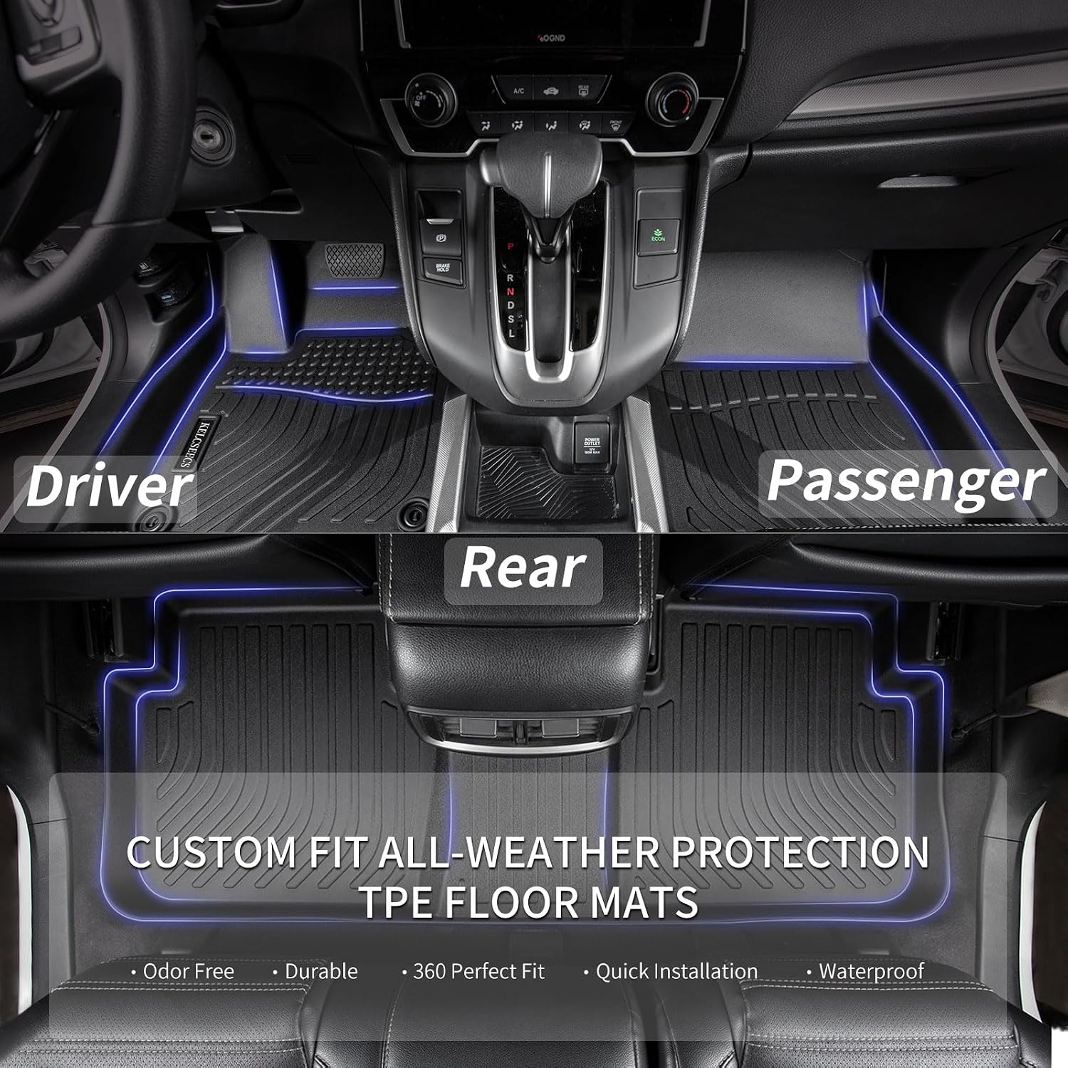 AUCT 22569 - $170 KELCSEECS Floor Mats for Ford Taurus 2010-2019 - Image 2