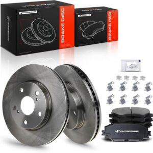 AUCT 20967 - $100 A-Premium 10.82 inch (275mm) Front Vented Brake Rotors and Ceramic Pads Kit