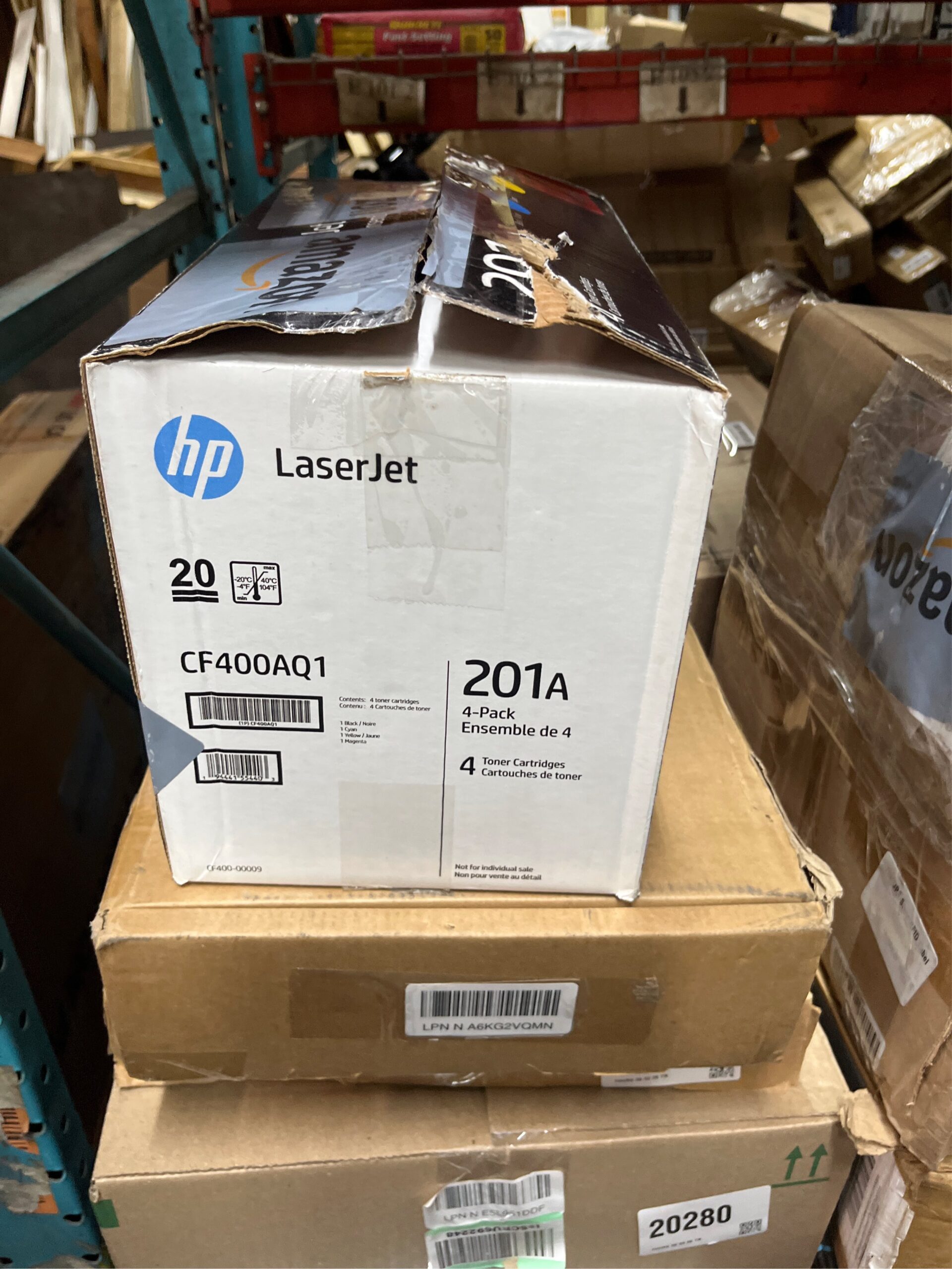 AUCT 20283 - $350 HP 201A 4-Pack Black/Cyan/Magenta/Yellow Original LaserJet Toner Cartridges - Image 5