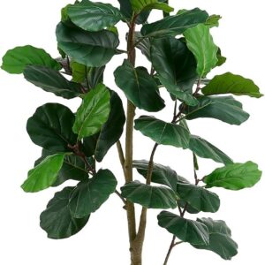 AUCT 20976 - $104 Artificial Fiddle Leaf Fig Tree 7FT, Large Realistic Faux Ficus Lyrata Plant with Pot