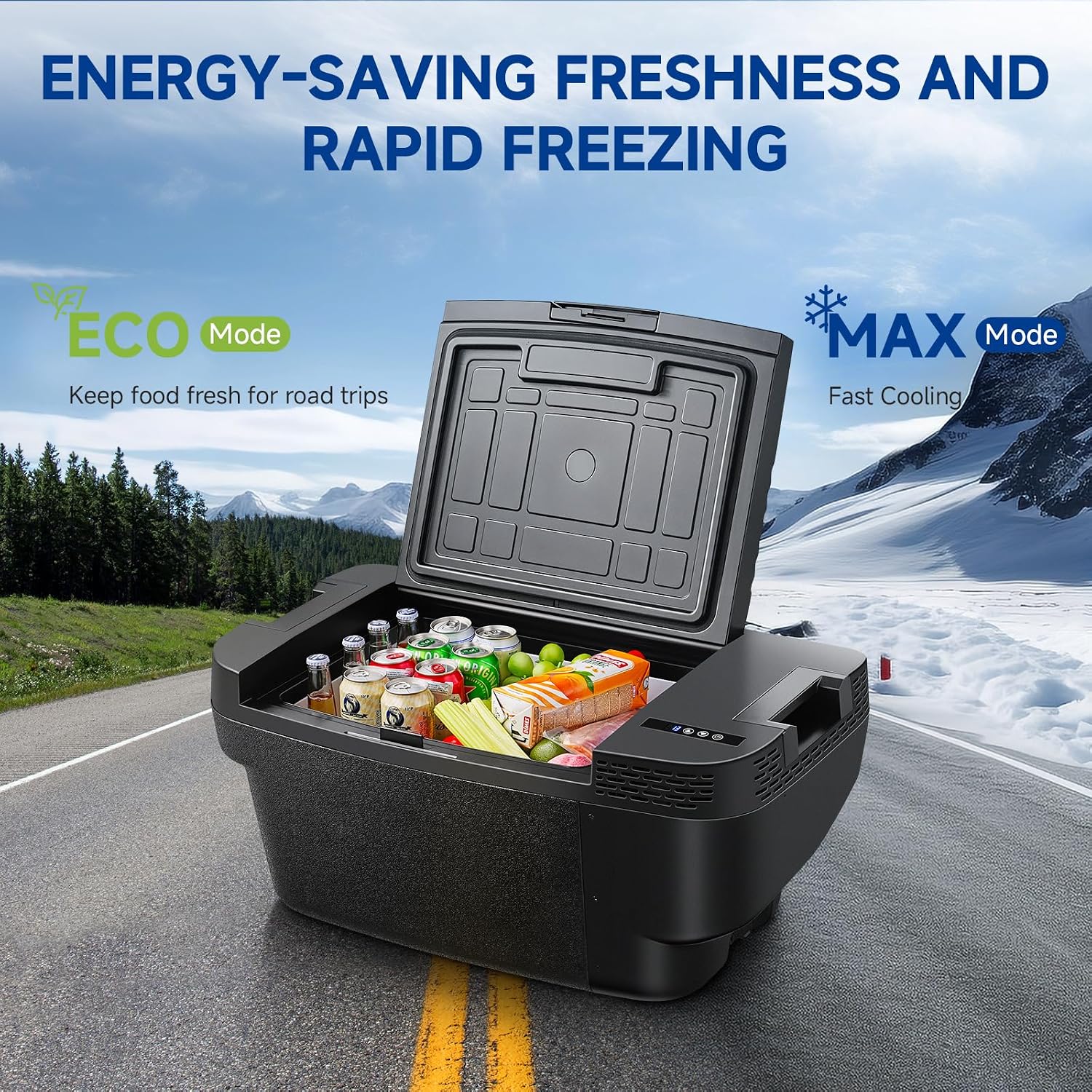 AUCT 20375 - $460 BODEGACOOLER 35L Built-In Car Refrigerator for Tesla Model Y- Ultra-Quiet Fast Coolin - Image 4